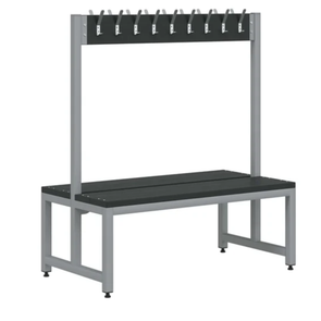 Titan Double Sided Junior Cloakroom Bench - 18 Hooks Titan Double Sided Junior Cloakroom Bench - 18 Hooks | Cloakroom | www.ee-supplies.co.uk