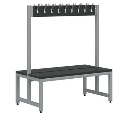 Titan Double Sided Junior Cloakroom Bench - 18 Hooks Titan Double Sided Junior Cloakroom Bench - 18 Hooks | Cloakroom | www.ee-supplies.co.uk