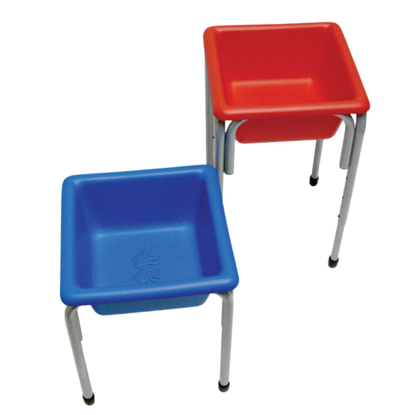 Titchy Tubs Mini Sand & Water Trays & Stands - Red/Blue x 2