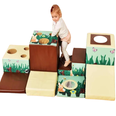 Soft Play Toddler Discovery Trail Set - Woodland Toddler Discovery Trail Soft Play Set | Soft Adventure play Sets | www.ee-supplies.co.uk