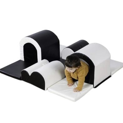 Soft Play Toddler Tunnels & Bumps Set - Black & White Toddler Tunnels & Bumps Soft Play Set - Black & White| Soft Adventure play Sets | www.ee-supplies.co.uk