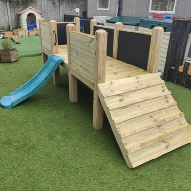 Small climbing frame with slide shop