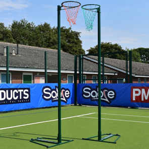 Tournament Wheelaway Netball Posts x 2 - Dark Green Tournament Wheelaway Netball Posts Pair  | www.ee-supplies.co.uk