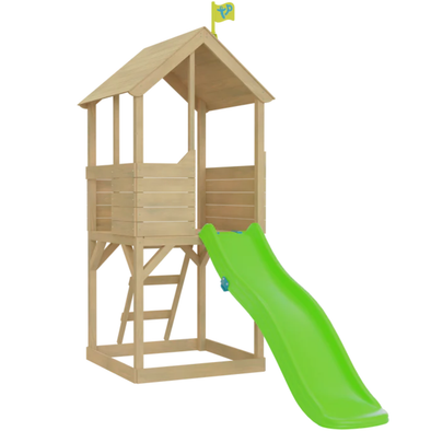 TP Treehouse Wooden Play Tower + Wavy Slide & Slide Lock - FSC® Certified TP Treehouse Wooden Play Tower with Wavy Slide & Slide Lock - FSC® certified|  www.ee-supplies.co.uk