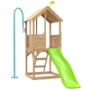 Treehouse Wooden Play Tower, With Wavy Slide & Firemans Pole - Fsc® TP Treehouse Wooden Play Tower with Wavy Slide & Slide Lock - FSC® certified|  www.ee-supplies.co.uk