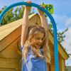 Treehouse Wooden Play Tower, With Wavy Slide & Firemans Pole - Fsc® TP Treehouse Wooden Play Tower with Wavy Slide & Slide Lock - FSC® certified|  www.ee-supplies.co.uk