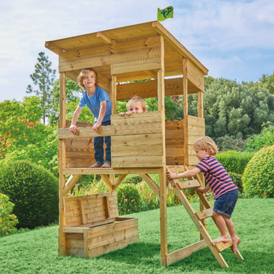 TP Treetops Wooden Tower Playhouse + Toy Box - FSC® Certified TP Treetops Wooden Tower Playhouse + Toy Box - FSC® certified |  www.ee-supplies.co.uk