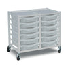 Antimicrobial Metal Tray Trolley - 12 Trays Antimicrobial Metal Tray Trolley - 12 Trays |  www.ee-supplies.co.uk