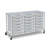 Antimicrobial Metal Tray Trolley - 18 Trays Antimicrobial Metal Tray Trolley - 18 Trays |  www.ee-supplies.co.uk