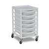 Antimicrobial Metal Tray Trolley - 6 Trays Antimicrobial Metal Tray Trolley - 6 Trays |  www.ee-supplies.co.uk