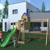 Treehouse Wooden Climbing Frame + Double Swing & Slide Treehouse Wooden Climbing Frame + Double Swing & Slide|  www.ee-supplies.co.uk