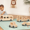 Playscapes Truck Toy With Box Trailer Truck With Box Trailer | Wooden Vehicles | www.ee-supplies.co.uk
