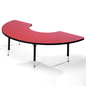Tuf-Top™ Height Adjustable Arc Table - Red Tuf-top™ Height Adjustable Arc Table | School table | www.ee-supplies.co.uk