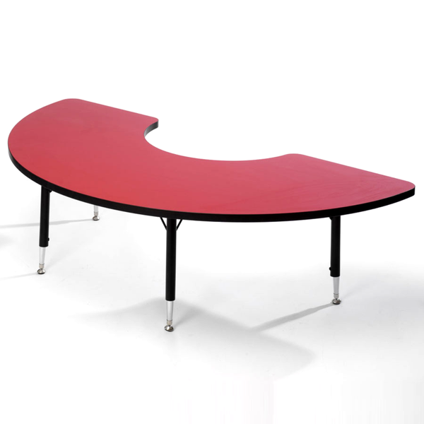 Tuf-Top™ Height Adjustable Arc Table - Red