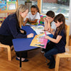 Tuf-Top™ Height Adjustable Arc Table - Blue Tuf-top™ Height Adjustable Arc Table | School table | www.ee-supplies.co.uk