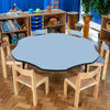Tuf-Top™ Height Adjustable Flower Table - Grey Tuf-top™ Height Adjustable Flower Table | School table | www.ee-supplies.co.uk