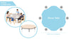 Tuf-Top™ Height Adjustable Flower Table - Blue Tuf-top™ Height Adjustable Flower Table | School table | www.ee-supplies.co.uk