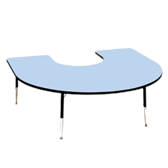 Tuf-Top™ Height Adjustable Horseshoe Table - Sky Blue Tuf-Top™ Height Adjustable Horseshoe Table - Sky Blue | School table | www.ee-supplies.co.uk