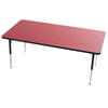 Tuf-top™ Height Adjustable Rectangular Table - Red Tuf-top™ Height Adjustable Rectangualr Table | School Table | www.ee-supplies.co.uk