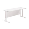 Twin Upright Rectangular Desk - White Twin Upright Rectangular Desk - white | ee-supplies.com