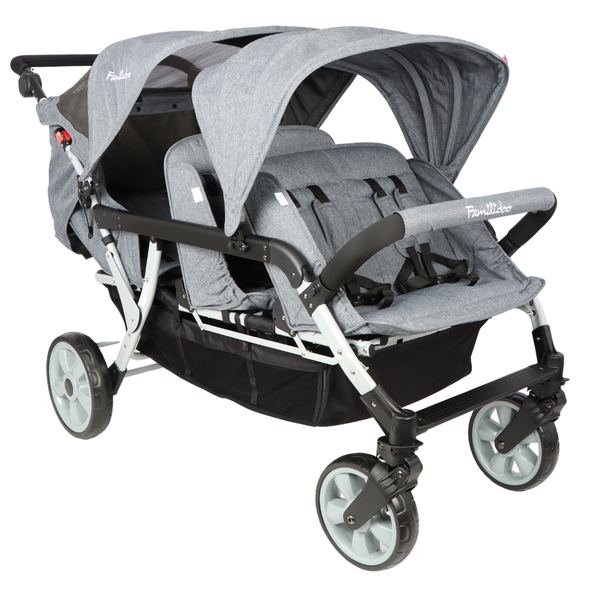 Familidoo Value Lightweight Multi Seat Stroller - 6 Seater Pushchair With Rain Cover Value Familidoo 6 seater Heavy Duty Stroller | Familidoo Pushchair | www.ee-supplies.co.uk