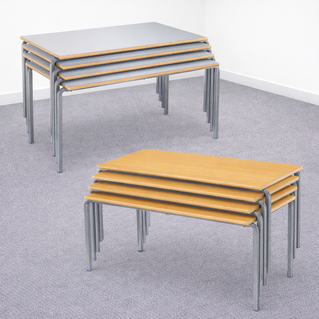 Value Stacking Rectangular Crushed Bent Table Packs | www.ee-supplies ...