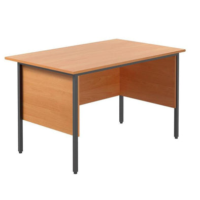 Basic Rectangular Single Desk + Modesty Panels Teachers Desk Beech + Modesty Panel | Teachers Desk | www.ee-supplies.co.uk