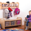 Playscapes Wall Mountable Top Cubby With 6 Wall Hooks Wall Mountable Top Cubby With 6 Wall Hooks | Cloakroom | www.ee-supplies.co.uk