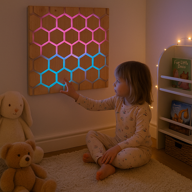 Wall Mounted Touch Interactive Honeycomb Panel Wall Mounted Touch Interactive Honeycomb Panel | Sensory | www.ee-supplies.co.uk
