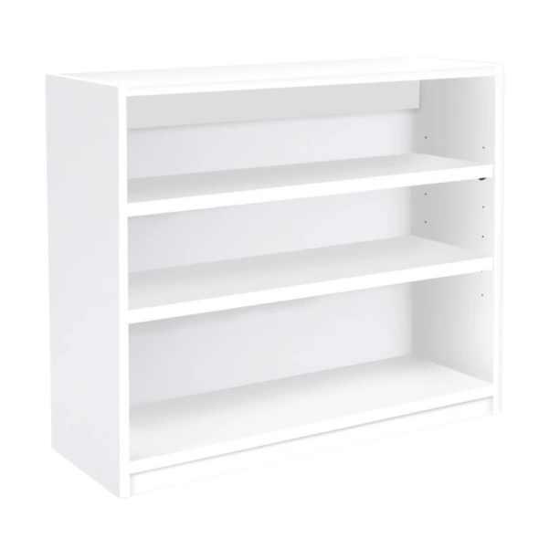 Premium Bookcase White With 2 Adjustable Shelves H750mm White Medium Premium Bookcase With 2 Adjustable Shelves H750mm  | Library units Shelves | www.ee-supplies.co.uk