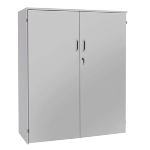 Grey Premium Cupboard With 1 Fixed & 2 Adjustable Shelves - Static H1268mm White Premium Cupboard With 1 Fixed & 2 Adjustable Shelves - Static H1268mm | Grey White Cupboards | www.ee-supplies.co.uk