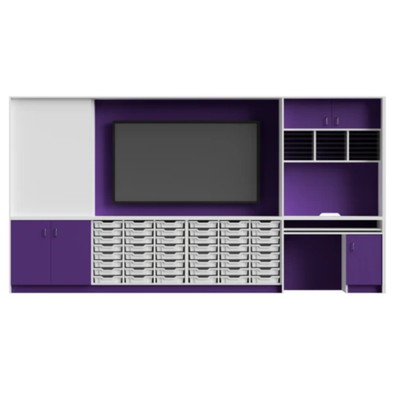 OneStore Teaching Wall 1.0 - W4000mm OneStore Teaching Wall 1.0 - 4000mm | Storage | www.ee-supplies.co.uk