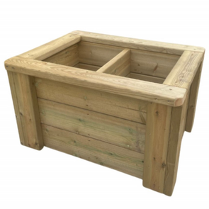 Wooden 2 Bed Planter Wooden 2 Bed Planter | www.ee-supplies.co.uk