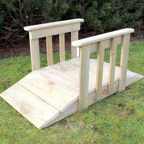 Wooden Garden Play Bridge Wooden Balance Beam  |  www.ee-supplies.co.uk