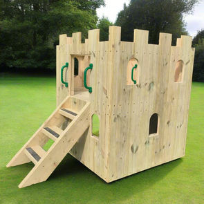 Wooden Castle Climber & Slide Wooden Castle Climber & Slide | www.ee-supplies.co.uk