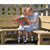 Wooden Corner Buddy Bench Wooden Corner Buddy Bench | Outdoors