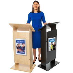 Wooden Presenter's Lectern Wooden Curved Lectern | Lecturns | www.ee-supplies.co.uk