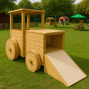 Wooden Giant Tractor With Slide Wooden Giant Tractor With Slide | www.ee-supplies.co.uk