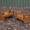 Wooden H Crates - Set of 4 Wooden H Crates - Set of 4 | www.ee-supplies.co.uk