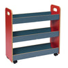 Mobile Wooden Lunchbox Trolley - Red/Blue Wooden Lunchbox Trolley | Lunch Box Trolleys | www.ee-supplies.co.uk