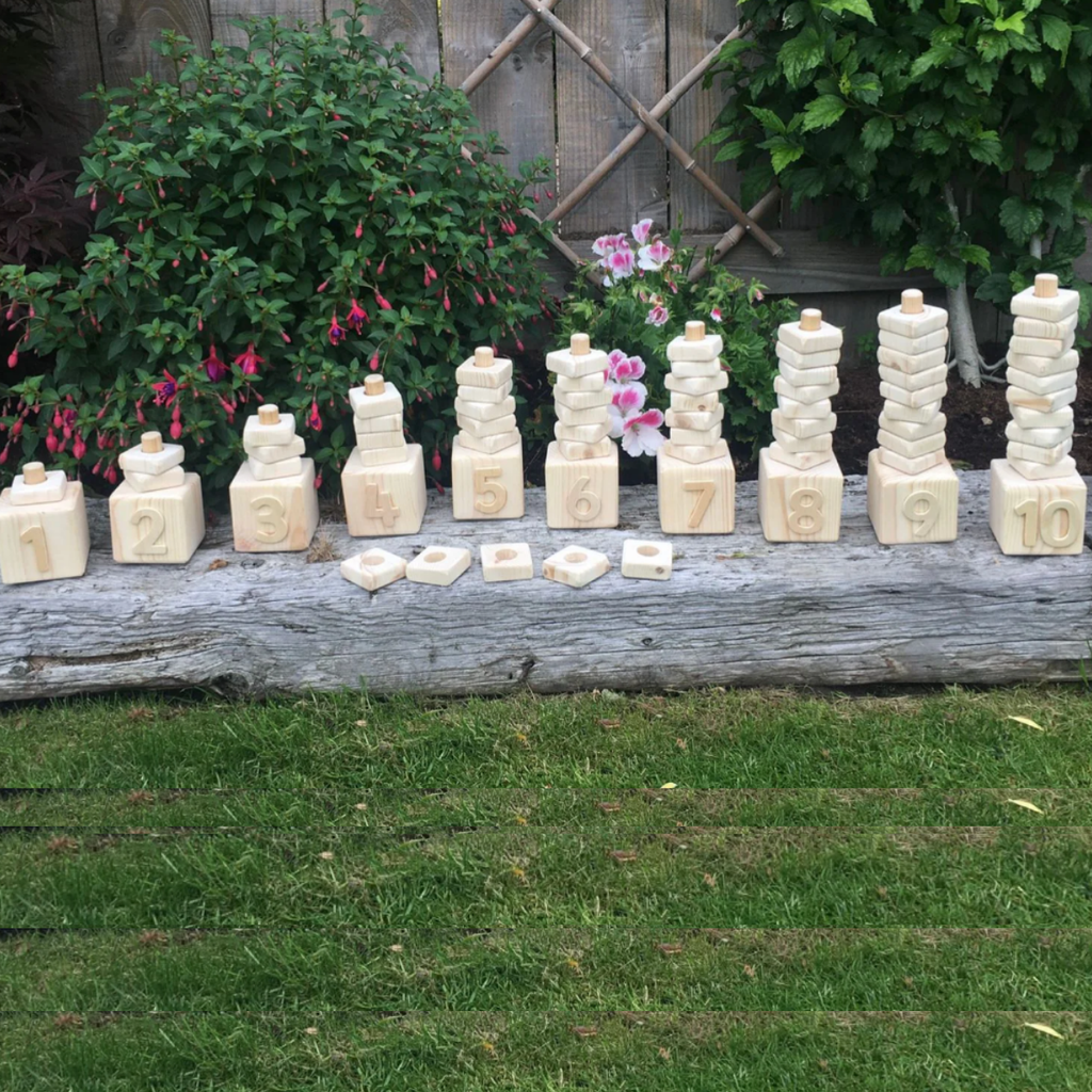 Wooden Number Stacker | www.ee-supplies.co.uk– Educational Equipment ...