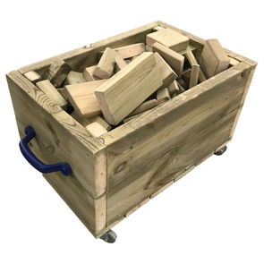 Wooden Outdoor Building Block Cart And Blocks + Cover Wooden Outdoor Building Block Cart And Blocks + Cover | Wooden Construction | www.ee-supplies.co.uk