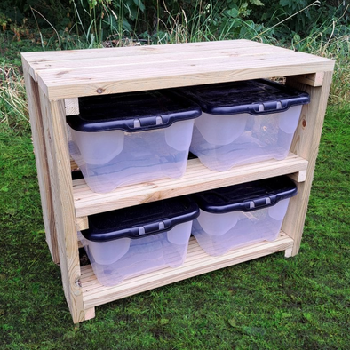 Wooden Outdoor Storage Unit + 4 Tubs Wooden Outdoor Storage Unit + 4 Tubs  |  ee-supplies.co.uk