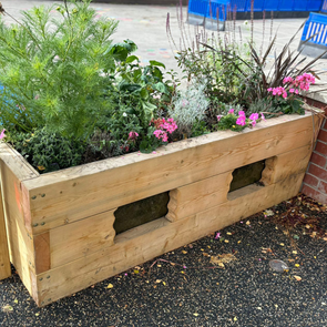 Wooden Raised Planter Bed With Clear Windows Wooden Raised Planter Bed With Clear Windows | www.ee-supplies.co.uk