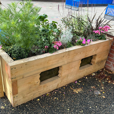 Wooden Raised Planter Bed With Clear Windows Wooden Raised Planter Bed With Clear Windows | www.ee-supplies.co.uk