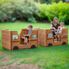 Wooden Reading Train Carriage - 2Pk Wooden Reading Train Carriage - 2Pk | www.ee-supplies.co.uk