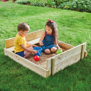 TP Wooden Lidded Sandpit Wooden Sand Pit & Cover | www.ee-supplies.co.uk