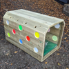 Outdoor Wooden Sensory Tunnel + Mat Wooden Sensory Tunnel | www.ee-supplies.co.uk