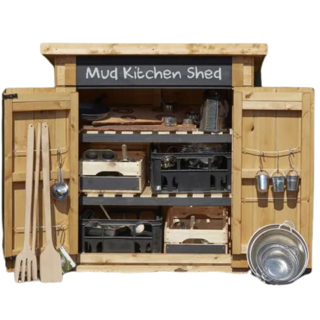 Wooden Shed Toddler Mud Kitchen Shed Educational Equipment Supplies