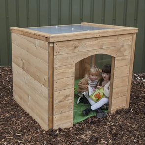 Children’s Outdoor Wooden Tiny Tots Play Den Wooden Tiny Tots Play Den | Great Outdoors | www.ee-supplies.co.uk